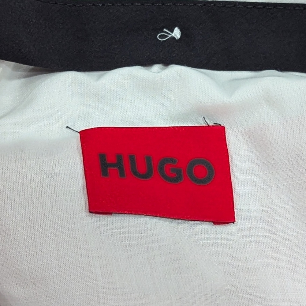$199 Mens HUGO Hugo Boss "Hesten" Stretch Cotton Dress Pants Pink 34 - Picture 5 of 7